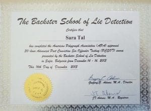 The Backster School of Lie Detection